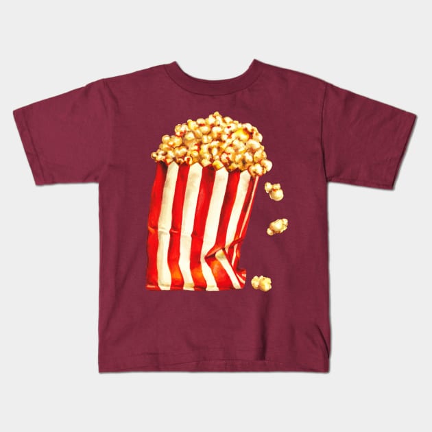 Popcorn Kids T-Shirt by KellyGilleran